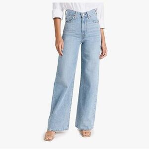 Levi's High Rise Blue Jeans Wide Leg